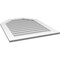 Ekena Millwork Octagonal Top Surface Mount PVC Gable Vent w/ 3-1/2"W x 1"P Standard Frame, 30"W x 38"H GVPOT30X3801SN - alternate 2